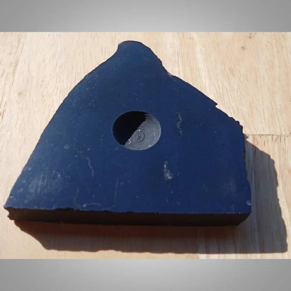 #7 SHUNGITE rock stone crystal sphere STAND purification insomnia - Picture 2 of 6